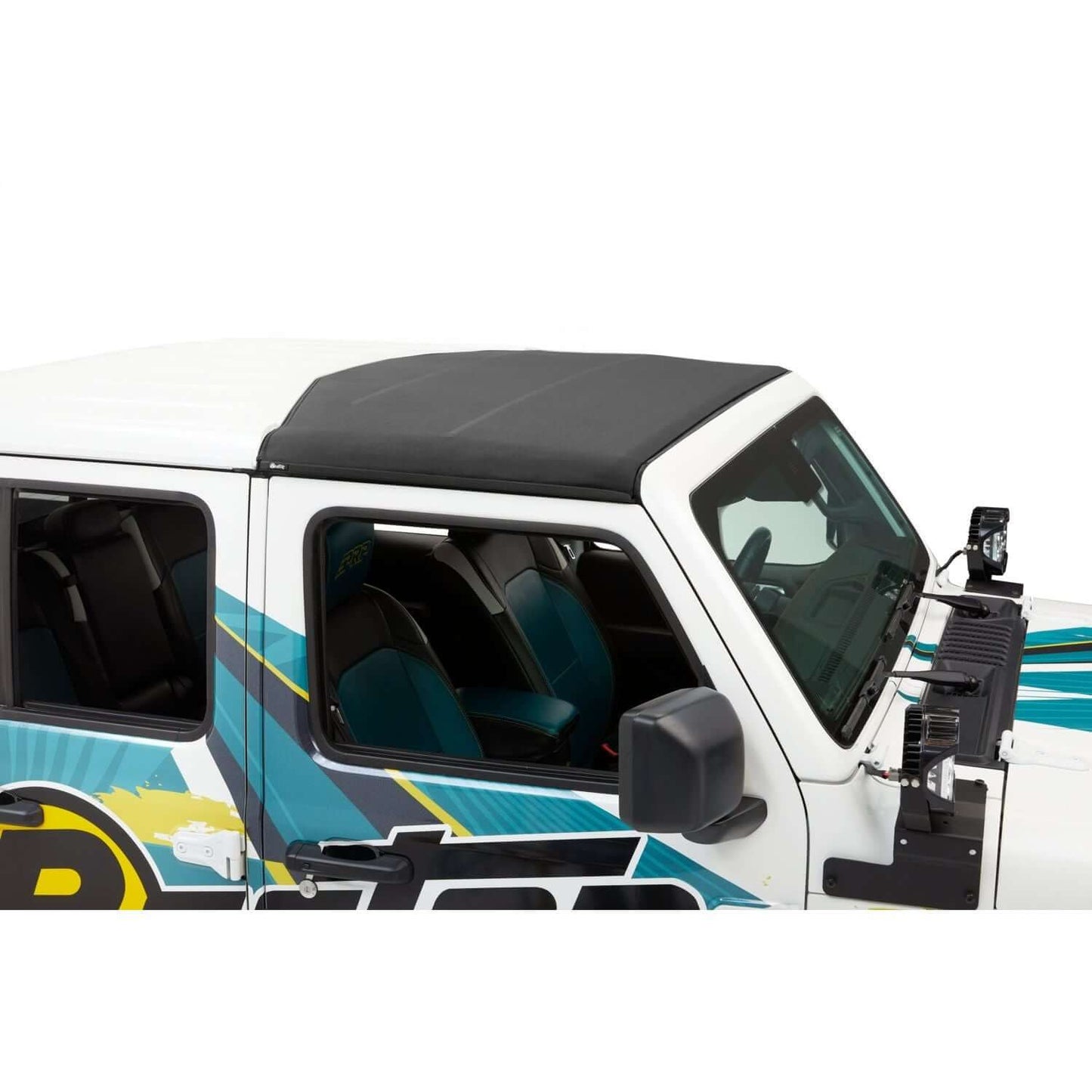 BESTOP | Sunrider for Hardtop Jeep '20-26 Gladiator '18-26 Wrangler JL Black Diamond Bestop | 52454-35 installed on Jeep