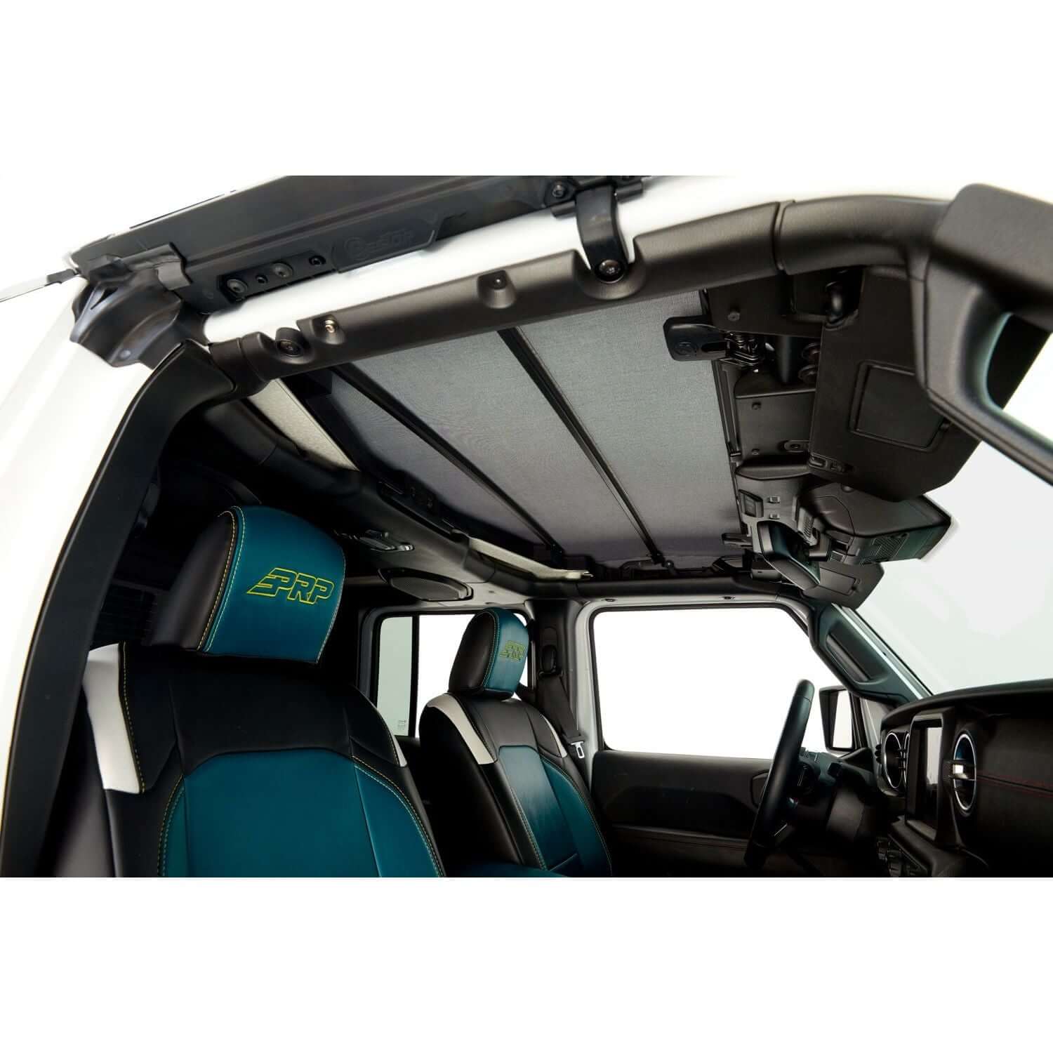 BESTOP | Sunrider for Hardtop Jeep '20-26 Gladiator '18-26 Wrangler JL Black Diamond Bestop | 52454-35 installed in Jeep interior