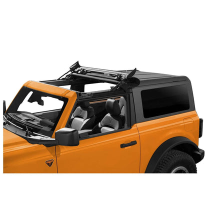 BESTOP | Sunrider for Hardtop '21-26 Bronco Bronco Raptor  2-Door Premium Black Twill Bestop | 52460-17 installed on Ford Bronco.