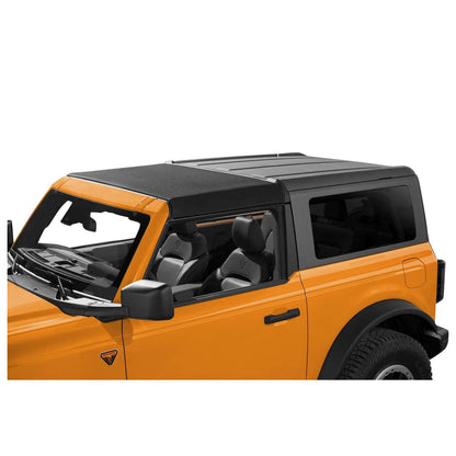 BESTOP | Sunrider for Hardtop '21-26 Bronco Bronco Raptor  2-Door Premium Black Twill Bestop | 52460-17 installed on a Bronco.