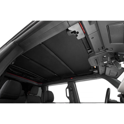 Interior view of BESTOP | Skyrider for Hardtop '21-26 Bronco 4-Door Premium Black Twill Bestop | 52462-17 top.