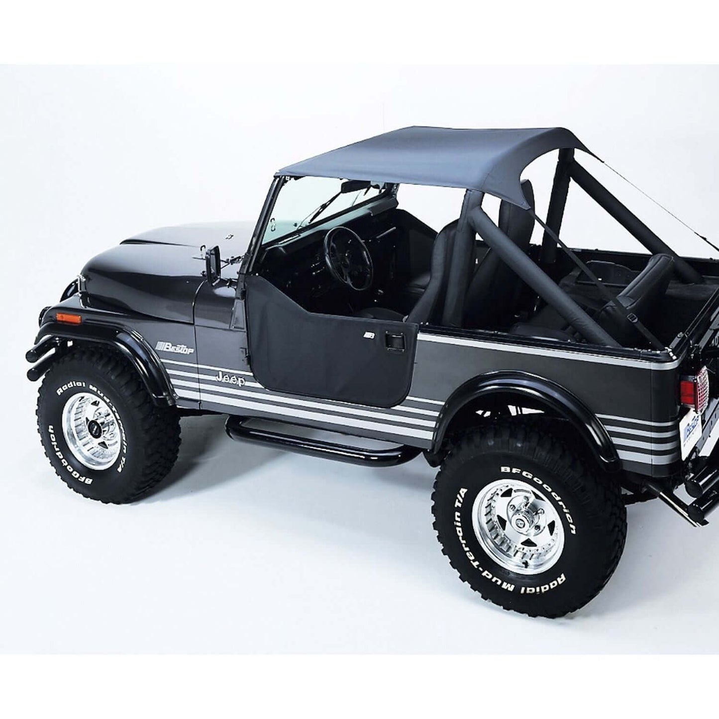 BESTOP | Jeep CJ7 Bikini Top Traditional Bikini Top For Jeep 1976-1986 CJ7 Charcoal/Gray Bestop | 52508-09 on Jeep.