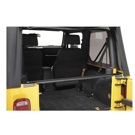 BESTOP | Jeep Tailgate Bar For Jeep 1997-2006 Wrangler TJ Not Compatible with Trektop Classic Black Bestop | 52600-01 installed in Jeep