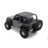 BESTOP | Header Safari Cable Style Bikini - Jeep '18-2023 Wrangler JL 2-Door (Black Diamond) | 52607-35