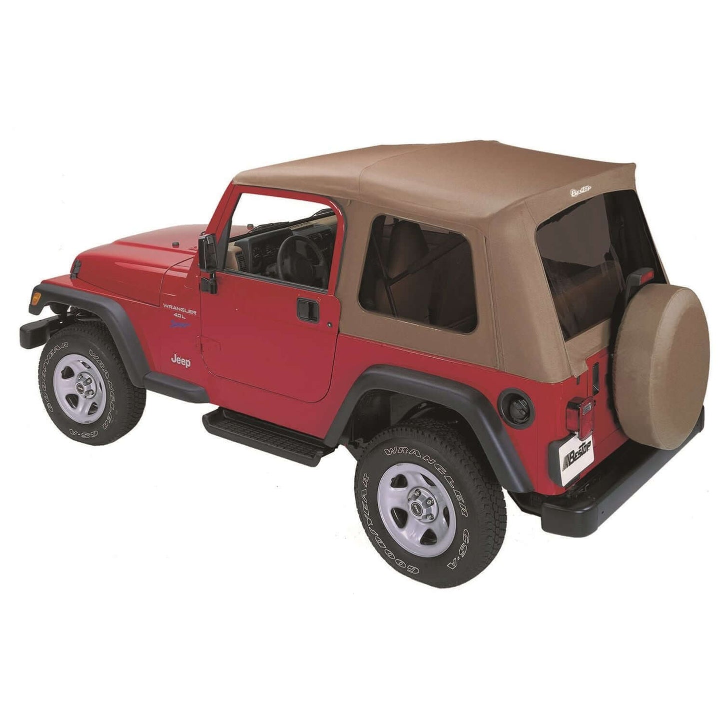 BESTOP | Jeep Wrangler Soft Top Supertop Classic Squareback Soft Tops For Jeep 1997-2006 Wrangler TJ Tinted Spice Bestop | 54709-37