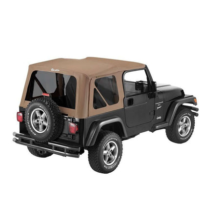 BESTOP | Jeep Soft Top Supertop Squareback Soft Top For Jeep 1997-2006 Wrangler TJ Spice Bestop | 54720-37 installed on Jeep.