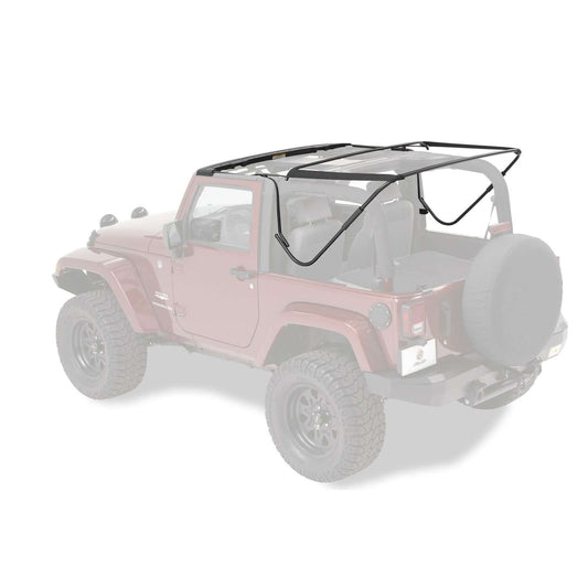 BESTOP | OE Style Replacement Bow & Frame Hardware Kit For Jeep 2010-2018 Wrangler JK 2 Door Bestop | 55000-01 installed on Jeep