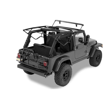 Bestop OE Style Replacement Bow And Frame Hardware Kit Incl. Replacement Hardware/Door Surrounds/Tailgate Bar/Retainer Clips I 55003-01 on a Jeep Wrangler