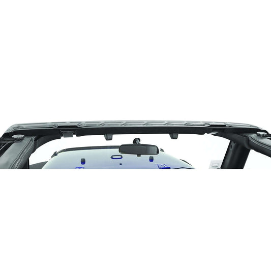 Windshield Header Assembly Black Factory Style Replacement I 55013-01 installed on a vehicle.