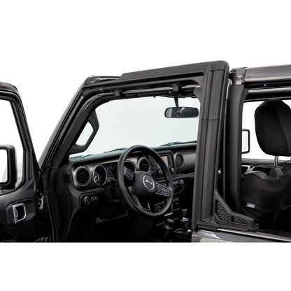 BESTOP | Door Surrounds Jeep '18-26 Wrangler JL 4-Door Set of 4 Bestop | 55024-01 installed in Jeep interior.