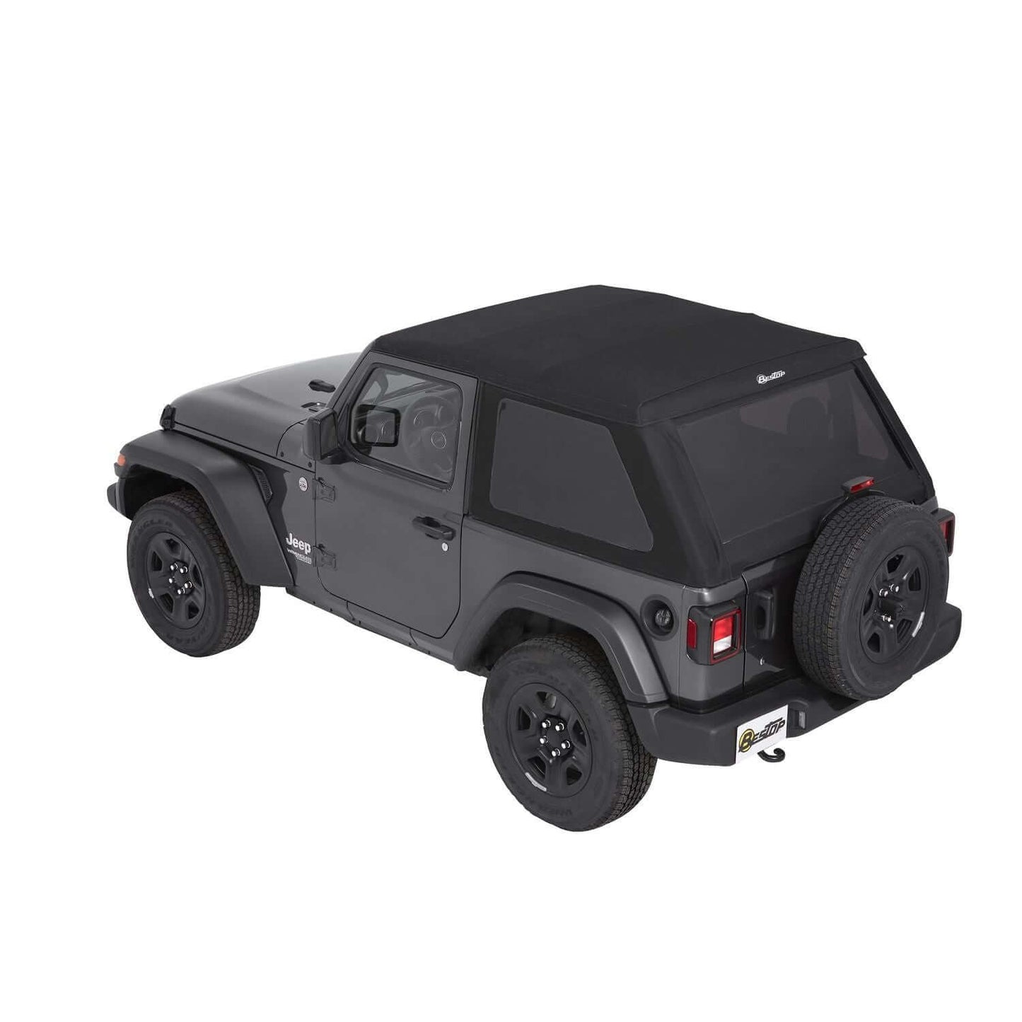 BESTOP | Trektop Jeep '18-26 Wrangler JL 2-Door Premium Black Twill Bestop | 56862-17 on a Jeep.