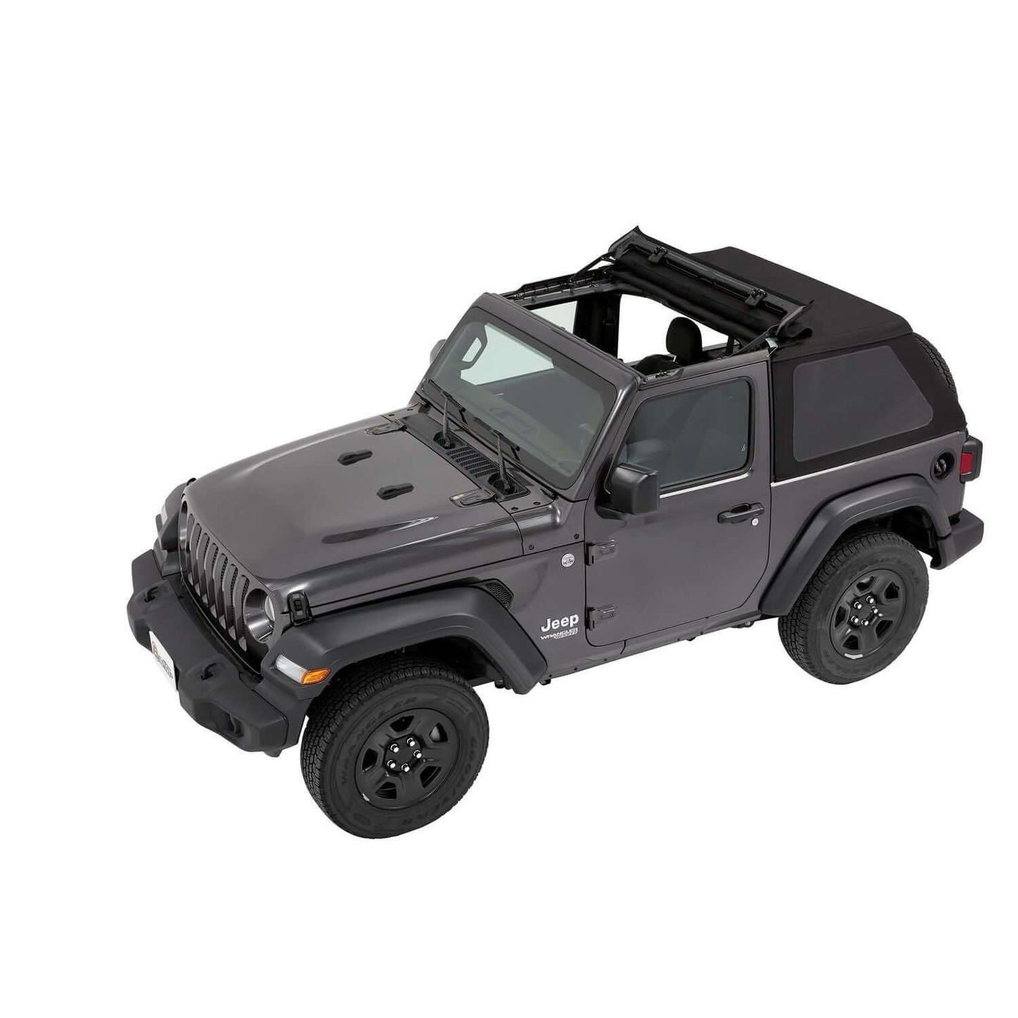 BESTOP | Trektop Jeep '18-26 Wrangler JL 2-Door Premium Black Twill Bestop | 56862-17 on a Jeep Wrangler