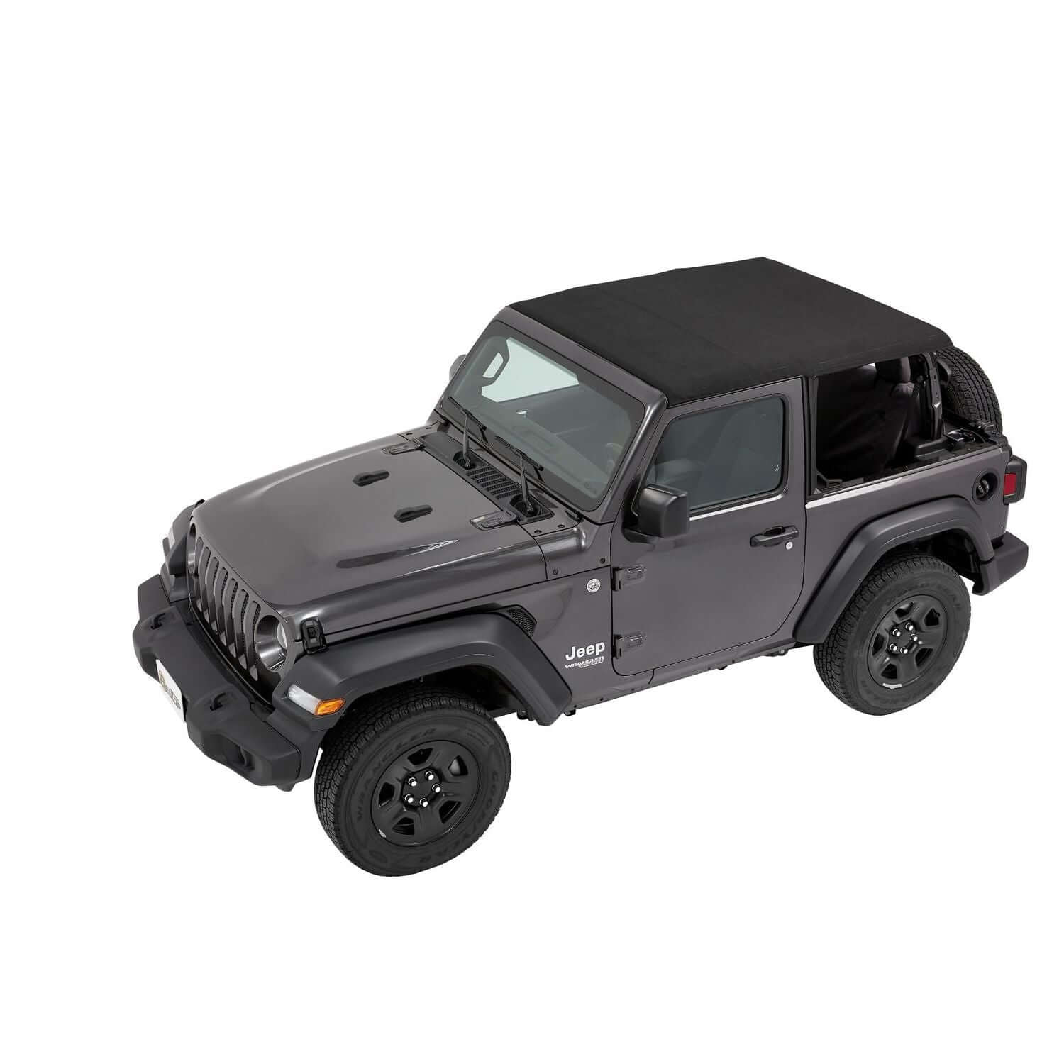 BESTOP | Trektop Jeep '18-26 Wrangler JL 2-Door Premium Black Twill Bestop | 56862-17 installed on Jeep.