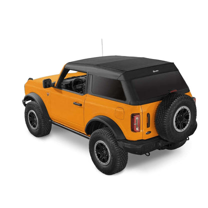 BESTOP | Trektop '21-26 Bronco 2-Door Black Diamond Bestop | 56872-35 on orange Bronco with soft top