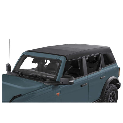 BESTOP | Trektop '21-26 Bronco 4-Door Premium Black Twill Bestop | 56873-17 installed on a Bronco.