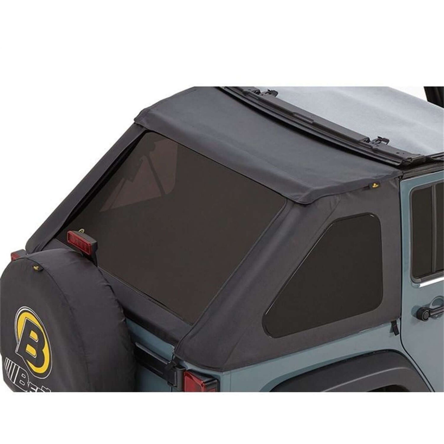 BESTOP | Window Replacement Set For Jeep 2007-2018 Wrangler JK 4 Door Fits Trektop 56823 Black Diamond Bestop | 58223-35.