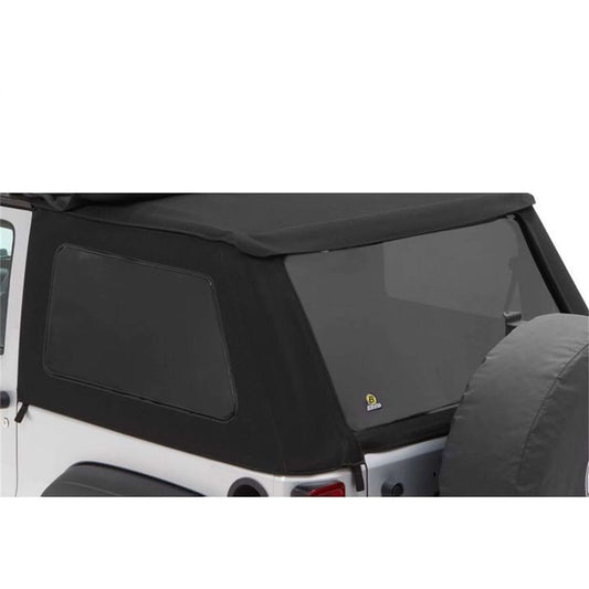 BESTOP | Window Replacement Set For Jeep 2007-2018 Wrangler JK 2 Door Fits Trektop 56922 Black Premium Twill Bestop | 58422-17 on a Jeep.
