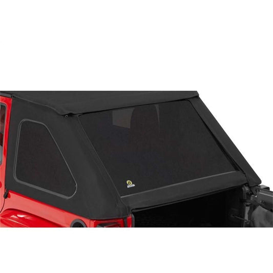 BESTOP | Window Replacement Set For Jeep 2007-2018 Wrangler JK 4 Door Fits Trektop 56923 Black Premium Twill Bestop | 58423-17