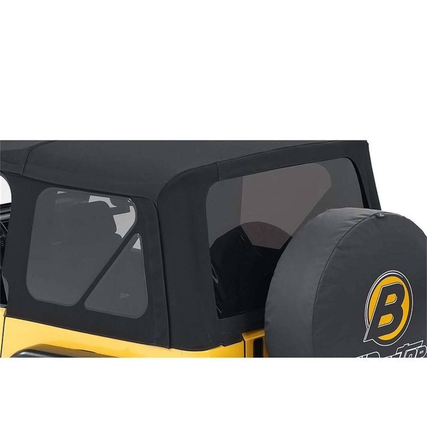 BESTOP | Window Replacement Set For Jeep 1997-2006 Wrangler TJ Fits Supertop Black Premium Twill Bestop | 58440-17 on a Jeep