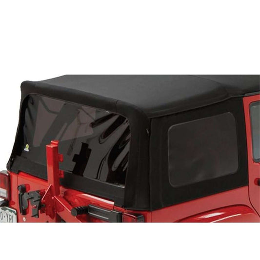 BESTOP | Window Replacement Set For Jeep 2007-2018 Wrangler JK 4 Door Fits Supertop 54823 or Replace-A-Top 79847 Black Premium Twill Bestop | 58443-17 on a Jeep.