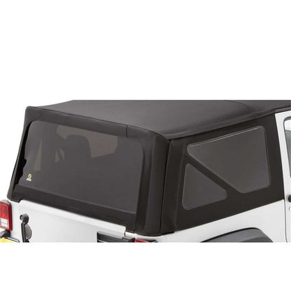 BESTOP | Window Replacement Sets Jeep 2007-2009 Wrangler JK 2 Door Fits Replace-A-Top 79836 Premium Black Twill Bestop | 58446-17