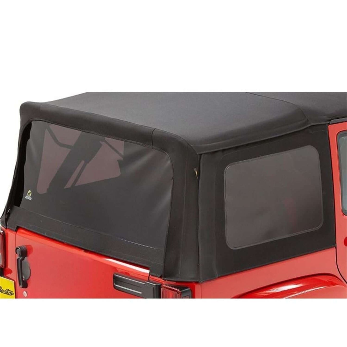 BESTOP | Window Replacement Set For Jeep 2007-2009 Wrangler JK 4 Door Fits Replace-A-Top 79837 Black Premium Twill Bestop | 58447-17