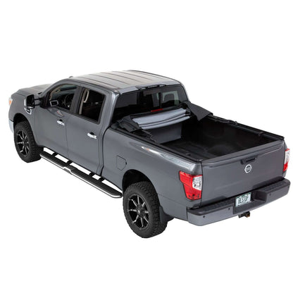 BESTOP | Supertop Truck Bed Cap 2 For Nissan 2004-2024 Titan 6.5 Foot Black Diamond PVC Coated Sailcloth No Drill Bestop | 77313-35 on truck