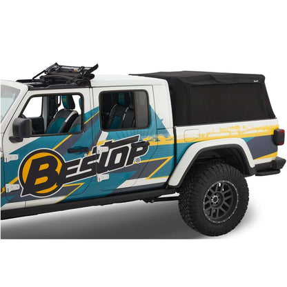 BESTOP | Supertop for Truck 2 '20-26 Gladiator For 5 ft. bed Black Diamond Bestop | 77326-35 on a Jeep Gladiator.