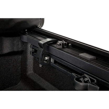 BESTOP | Supertop for Truck 2 '20-26 Gladiator For 5 ft. bed Black Diamond Bestop | 77326-35 attachment mechanism close-up