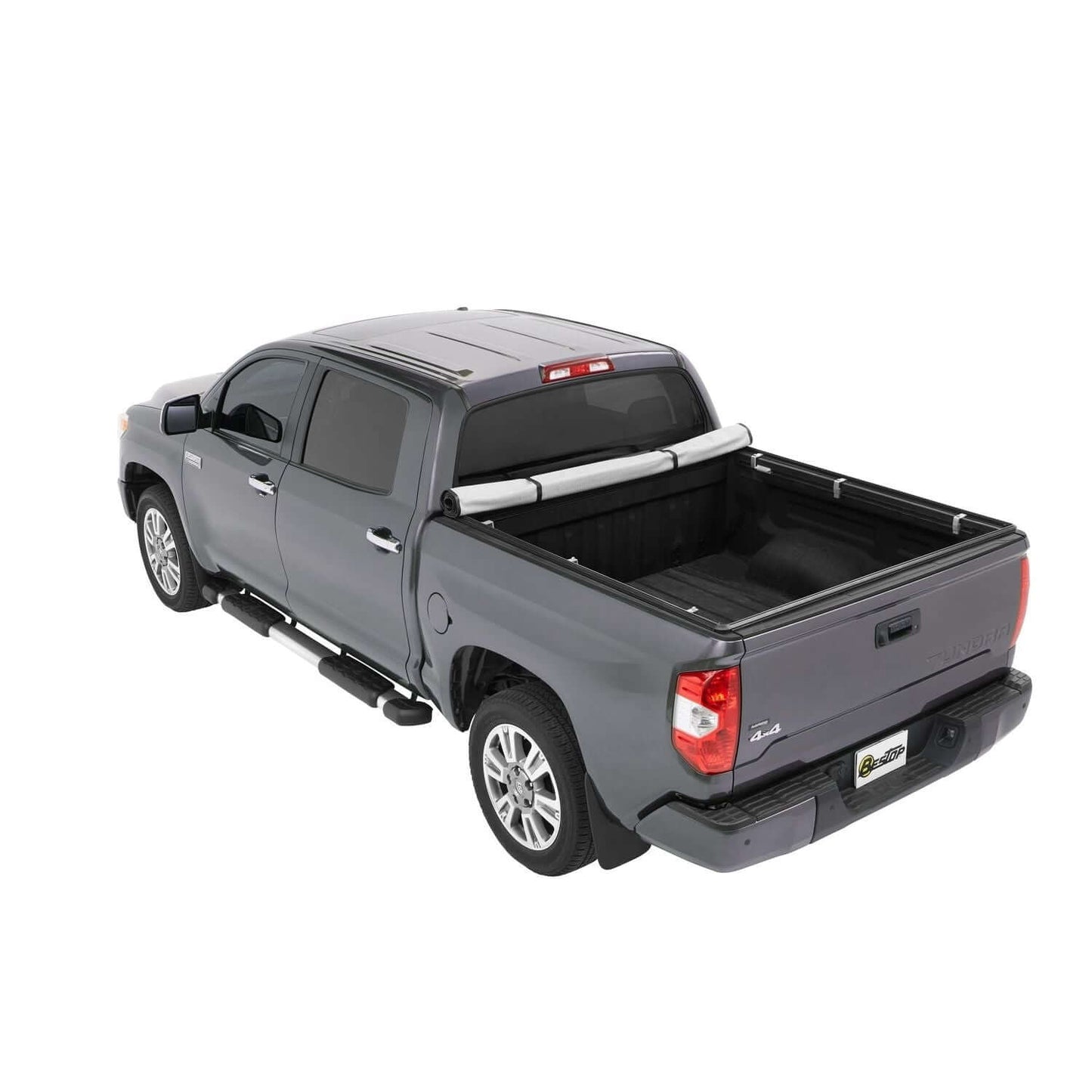 BESTOP | Supertop For Truck 2 Tonneau Covers For Toyota 2016-2023 Tacoma 6.0 Foot Black Diamond Bestop | 77401-35 on a truck.