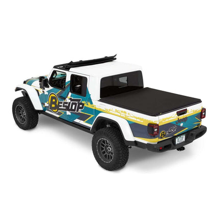 BESTOP | Supertop for Truck 2 Tonneau '20-26 Gladiator For 5 ft. bed Supertop for Truck 2 Required Black Diamond Bestop | 77426-35 on a truck