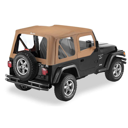 BESTOP | Replace-A-Top for OEM Hardware For Jeep 1997-2002 Wrangler TJ Clear Spice Sailcloth Upper Door Skins Included Bestop | 79121-37