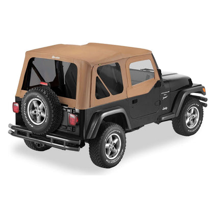 BESTOP | Replace-A-Top for OEM Hardware For Jeep 1997-2002 Wrangler TJ Tinted Spice Sailcloth Upper Door Skins Included Bestop | 79124-37