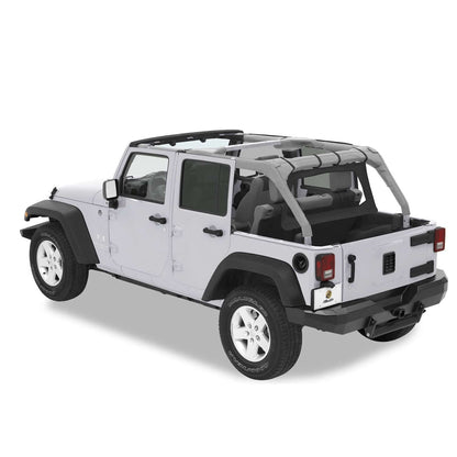 BESTOP | Standard Windjammer For Jeep 2003-2006 Wrangler TJ Black Diamond Bestop | 80039-35 installed on a Jeep.