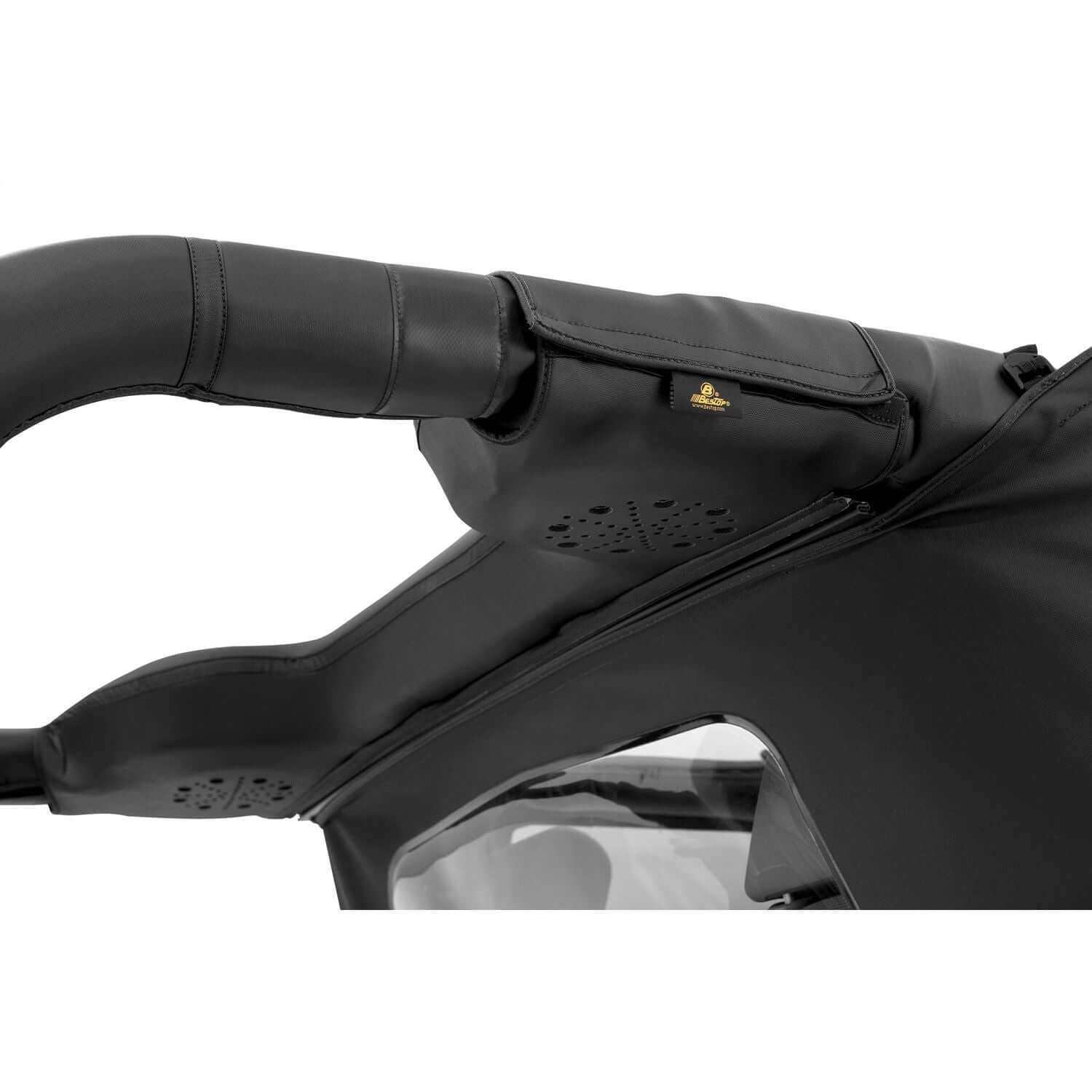 BESTOP | Soundbar Cap For Jeep 2007-2018 Wrangler JK Black Diamond Bestop | 80040-35 installed on Jeep soundbar.