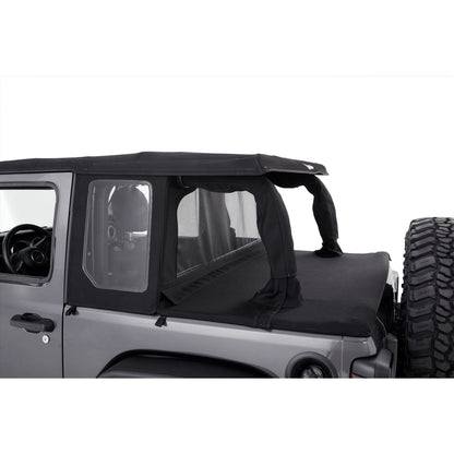 BESTOP | Halftop Conversion Kit Jeep '18-26 Wrangler JL 2-Door Black Diamond Bestop | 80101-35 on Jeep