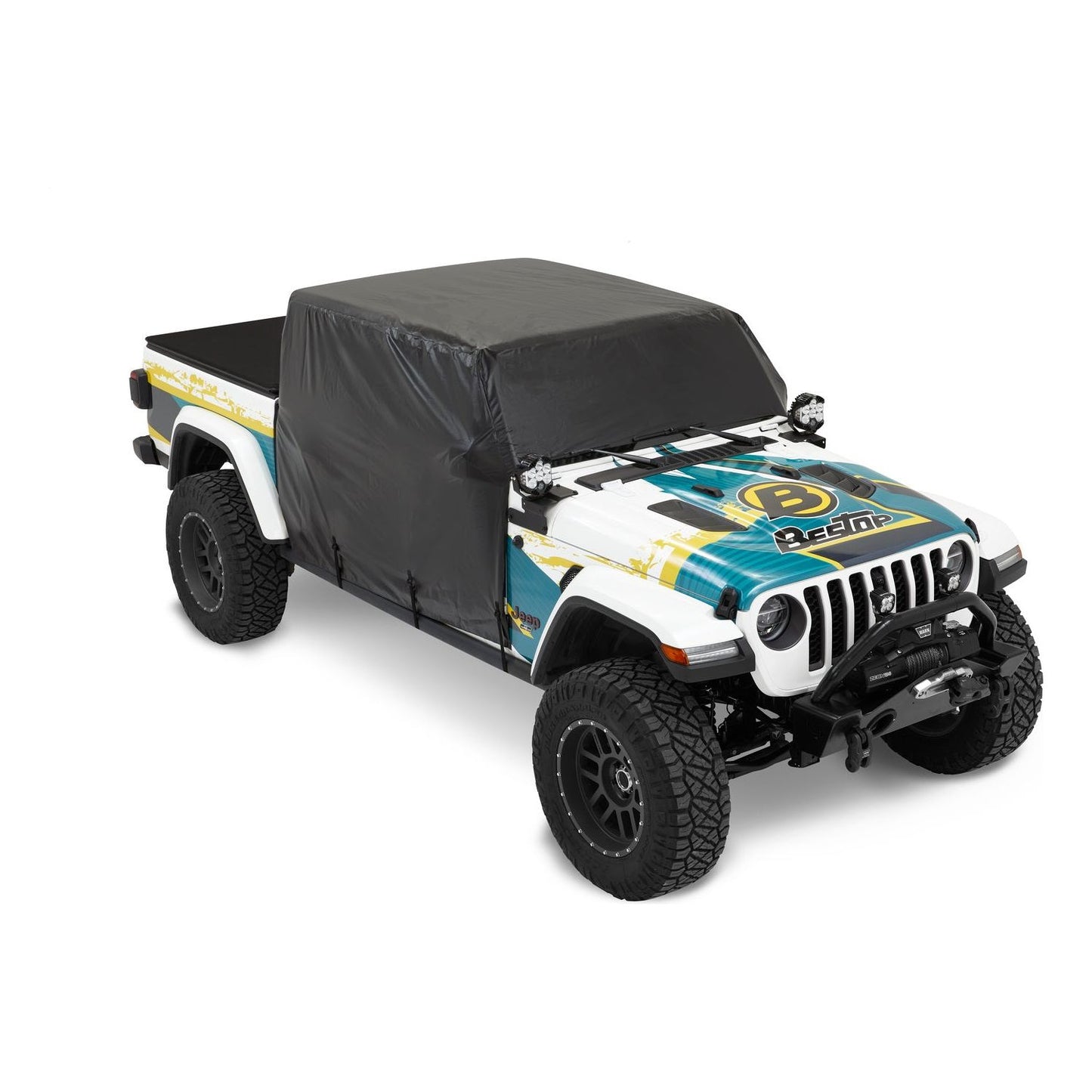BESTOP | All Weather Trail Cover Jeep '20-26 Gladiator Black Bestop | 81050-01 on Jeep Gladiator.