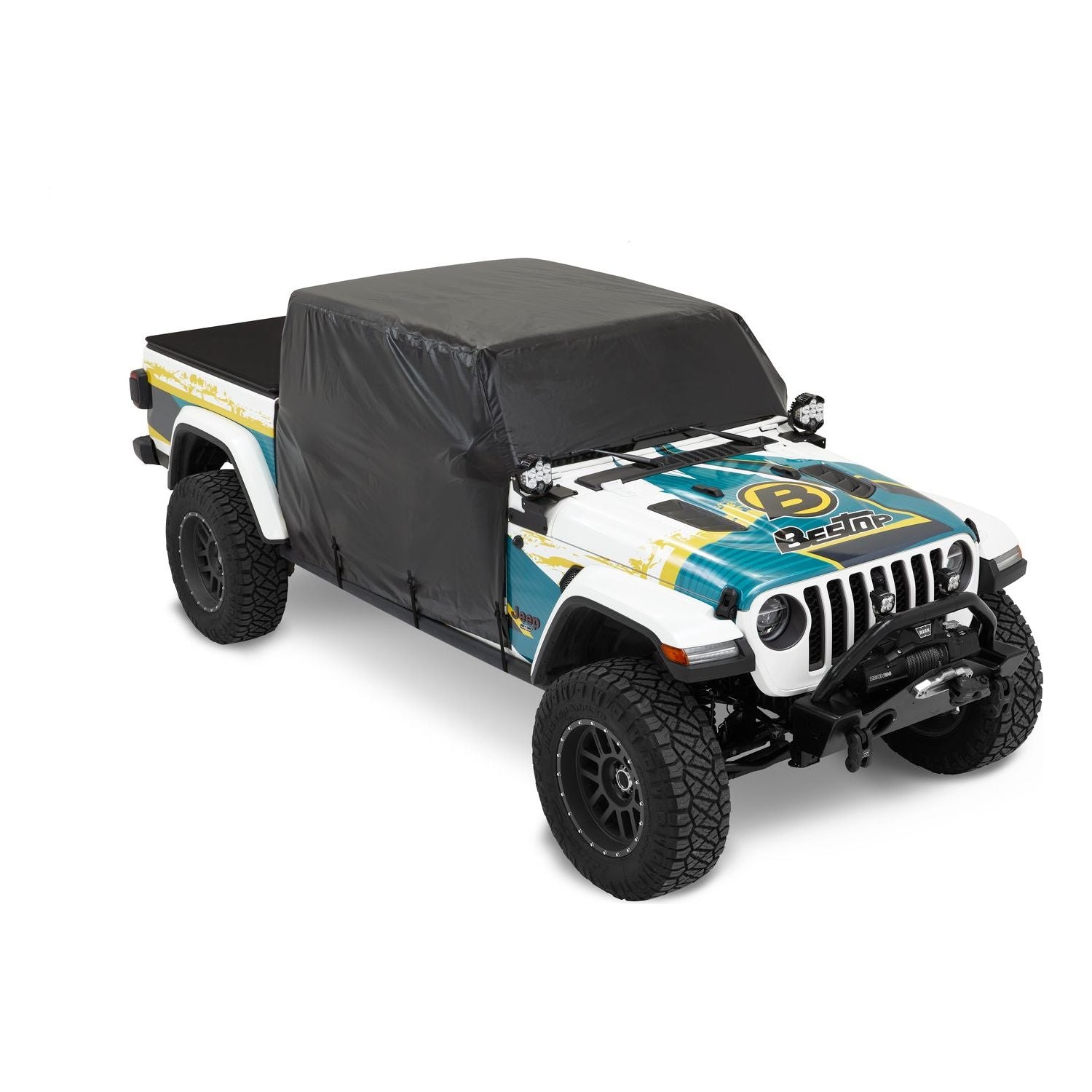 BESTOP | All Weather Trail Cover Jeep '20-26 Gladiator Black Bestop | 81050-01 on Jeep Gladiator.