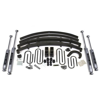 BDS Suspension | 6 Inch Lift Kit Chevy/GMC 1/2 Ton Truck/SUV 73-76 4WD Leaf Springs NX2 Nitro Shocks | BDS117H