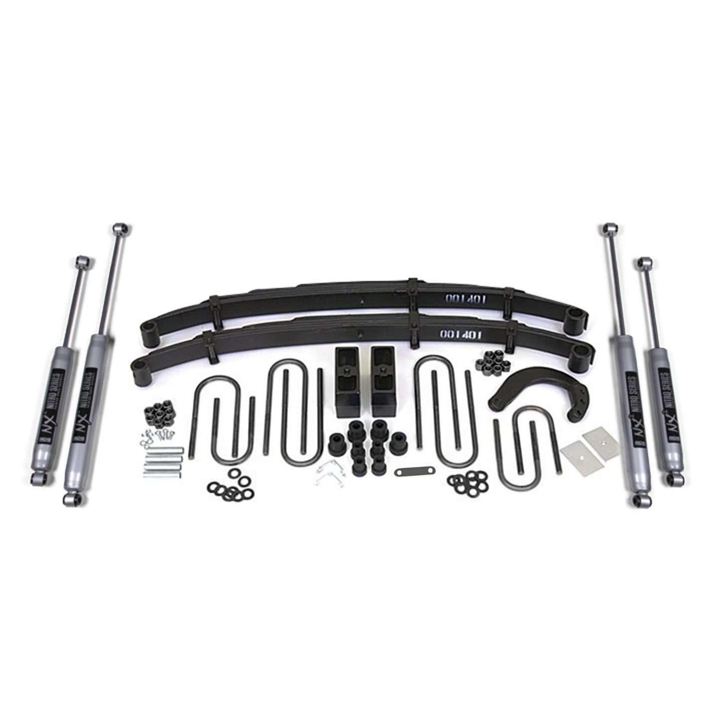 BDS Suspension | 4 Inch Lift Kit Chevy/GMC 3/4 Ton Truck/Suburban 77-87 4WD 4 Inch Block W/NX2 Nitro Shocks | BDS124H