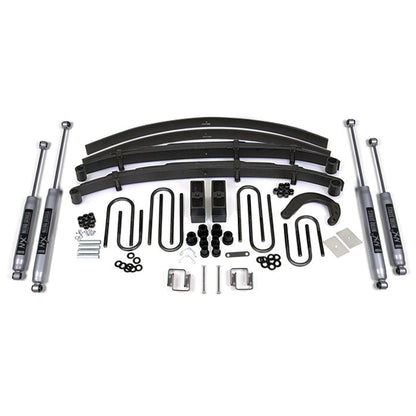 BDS Suspension lift kit components for 1977-1987 Chevy/GMC 3/4 Ton with NX2 Nitro Shocks