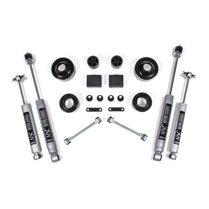BDS Suspension | 2 Inch Lift Kit Coil Spacer Jeep Wrangler JK 07-11 2-Door Fox 2.0 Performance Shocks | BDS1401FS