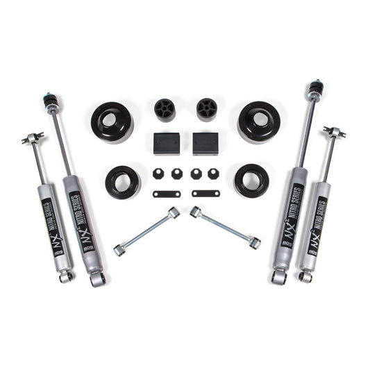 BDS Suspension | 2 Inch Lift Kit Coil Spacer Jeep Wrangler JK 07-11 2-Door NX2 Nitro Shocks | BDS1401H
