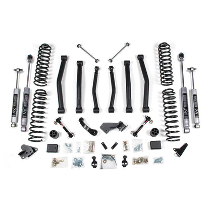 BDS Suspension | 4.5 Inch Lift Kit Jeep Wrangler JK 07-11 4-Door Sway Bar Disconnects Fox 2.0 Performance Shocks | BDS1413FS