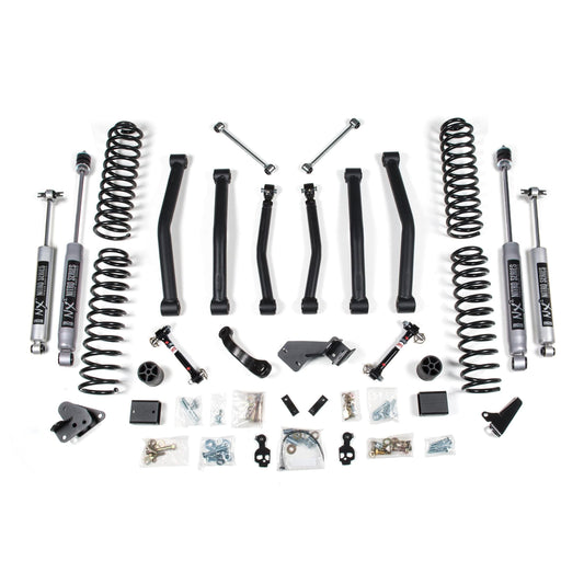 BDS Suspension | 4.5 Inch Lift Kit Jeep Wrangler JK 07-11 4-Door Sway Bar Disconnects NX2 Nitro Shocks | BDS1413H