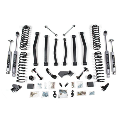 BDS Suspension | 4.5 Inch Lift Kit Jeep Wrangler JK 07-11 4-Door Fixed Sway Bar Link NX2 Nitro Shocks | BDS1414H
