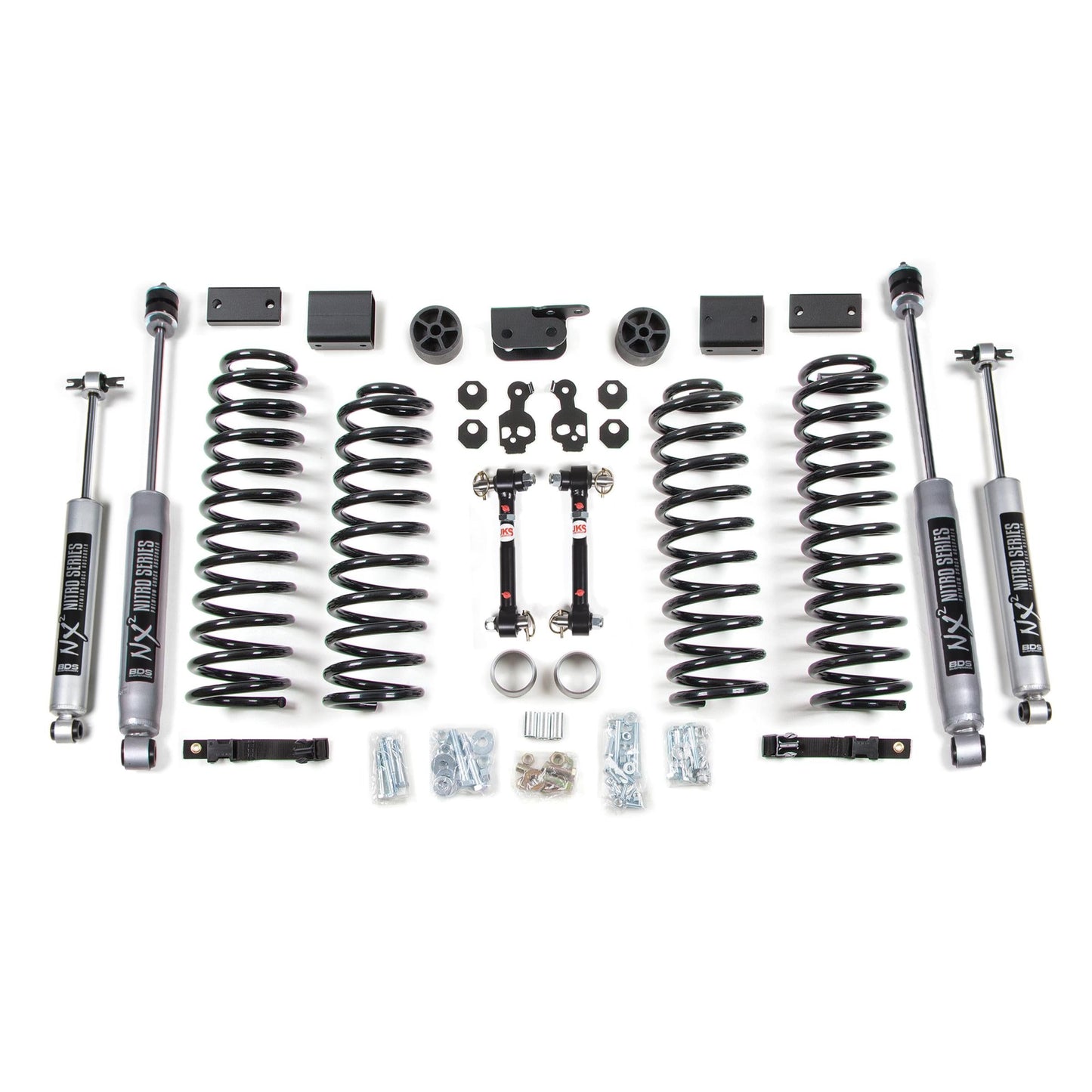 BDS Suspension | 3 Inch Lift Kit Jeep Wrangler JK 12-18 2-Door Sway Bar Disconnects Fox 2.0 Performance Shocks | BDS1415FS