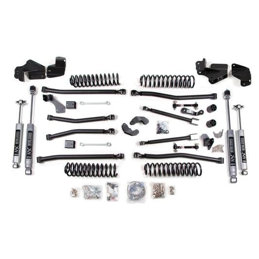 BDS Suspension | 4 Inch Lift Kit Long Arm Jeep Wrangler JK 07-18 2-Door Sway Bar Disconnects NX2 Nitro Shocks | BDS1419H