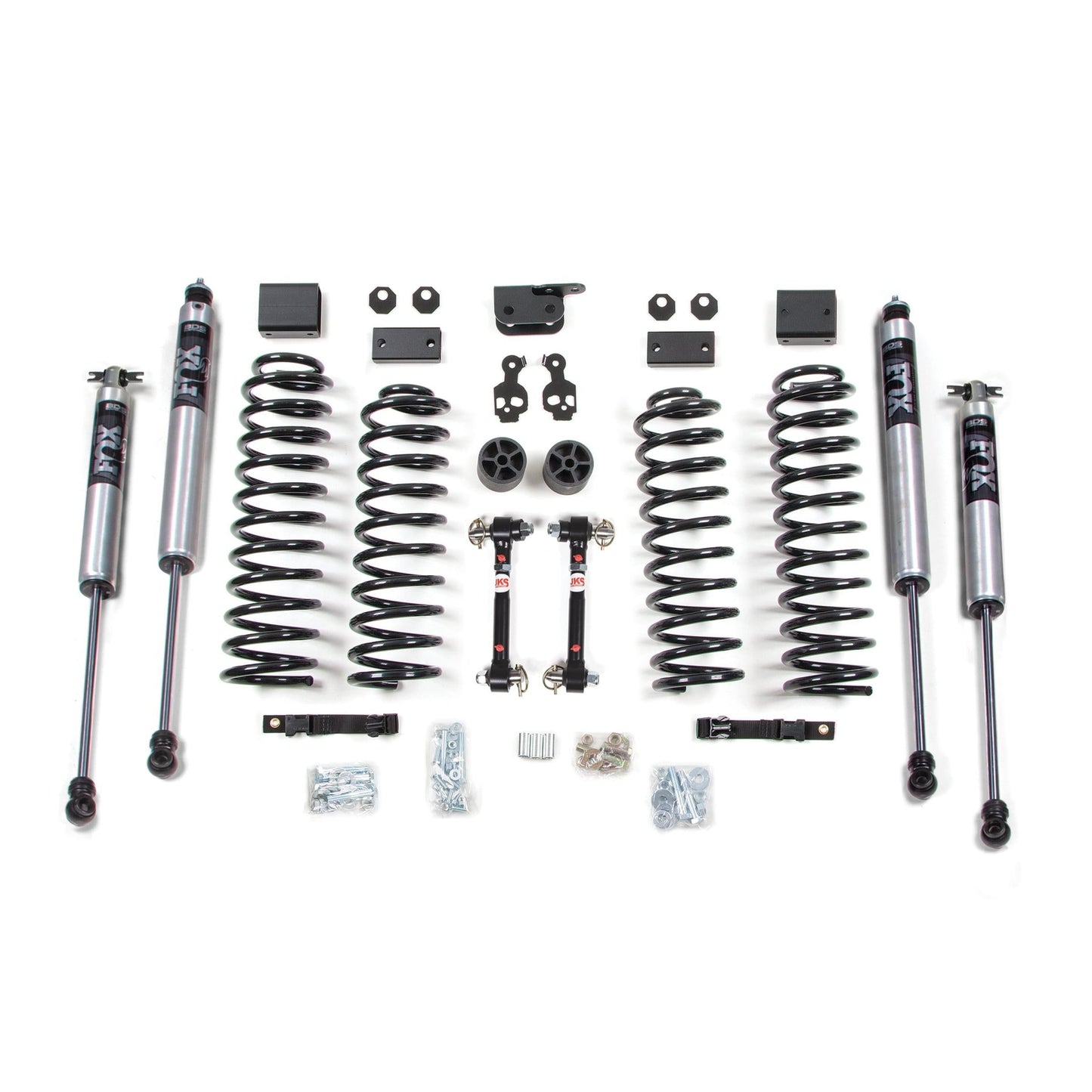 BDS Suspension | 3 Inch Lift Kit Jeep Wrangler JK 07-11 2-Door Sway Bar Disconnects Fox 2.0 Performance Shocks | BDS1423FS