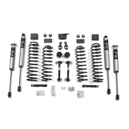 BDS Suspension | 3 Inch Lift Kit Jeep Wrangler JK 07-11 2-Door Sway Bar Disconnects Fox 2.0 Performance Shocks | BDS1423FS